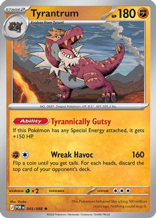 ME03 Perfect Order  045 Tyrantrum  - Reverse Holofoil - Rare