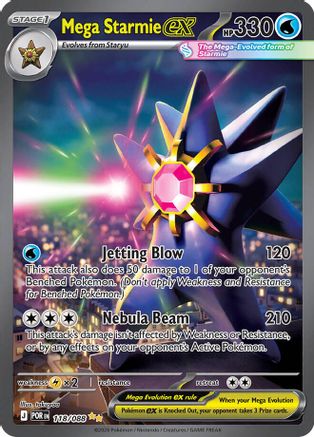 ME03 Perfect Order  118/088 Mega Starmie ex  - Holofoil - Special Illustration Rare