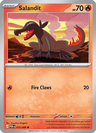 ME03 Perfect Order  015 Salandit  - Reverse Holofoil - Common