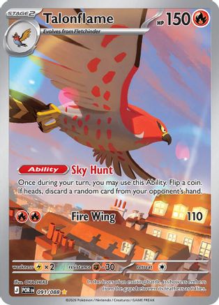 ME03 Perfect Order  091/088 Talonflame  - Holofoil - Illustration Rare
