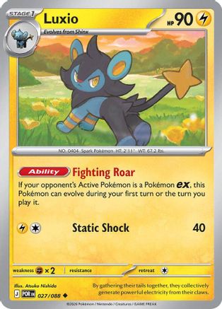 ME03 Perfect Order  027 Luxio  - Reverse Holofoil - Uncommon