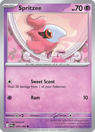 ME03 Perfect Order  035 Spritzee  - Reverse Holofoil - Common
