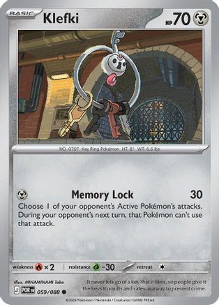 ME03 Perfect Order  059 Klefki  - Reverse Holofoil - Common