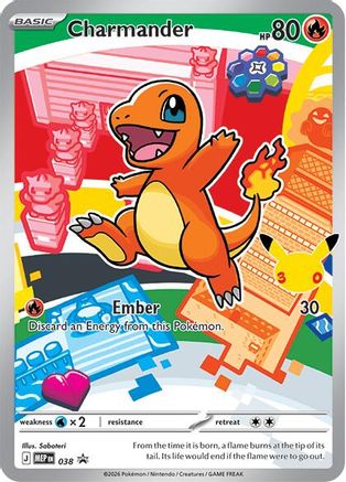 ME Mega Evolution Promo 037 Bulbasaur, 038 Charmander, 039 Squirtle FULL SET - Holofoil - Promos