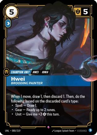 Unleashed (080/219): Hwei - Brooding Painter - Foil