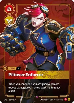 Unleashed (187/219): Vi - Piltover Enforcer - Foil