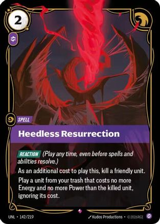 Unleashed (142/219): Heedless Resurrection - Foil