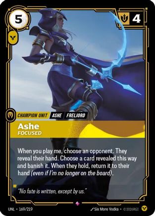 Unleashed (169/219): Ashe - Focused - Foil