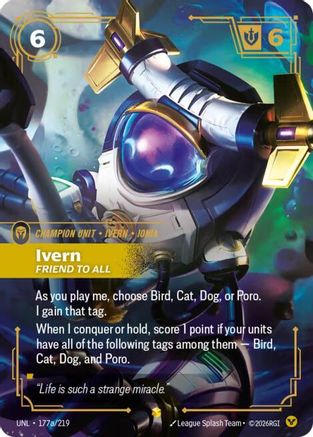 Unleashed (177a/219): Ivern - Friend to All (Alternate Art) - Foil