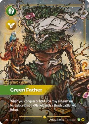 Unleashed (233/219): Ivern - Green Father (Overnumbered) - Foil