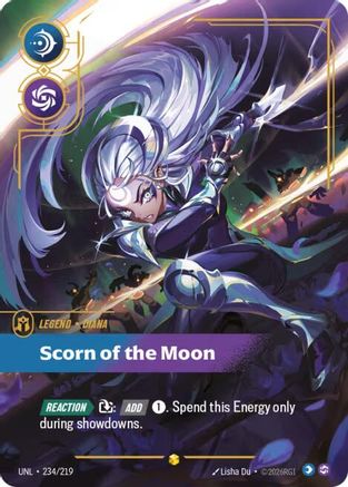 Unleashed (234/219): Diana - Scorn of the Moon (Overnumbered) - Foil