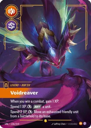 Unleashed (236/219): Kha'Zix - Voidreaver (Overnumbered) - Foil