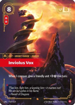 Unleashed (027/219): Inviolus Vox - Foil