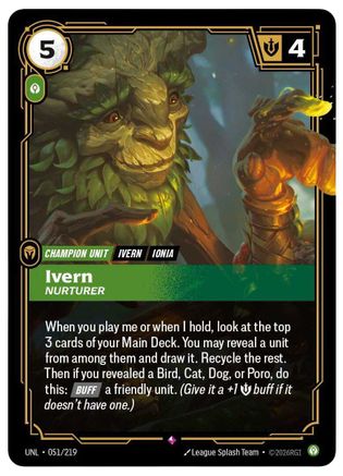 Unleashed (051/219): Ivern - Nurturer - Foil