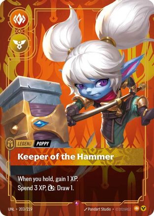 Unleashed (203/219): Poppy - Keeper of the Hammer - Foil