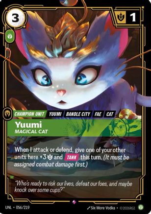 Unleashed (056/219): Yuumi - Magical Cat - Foil