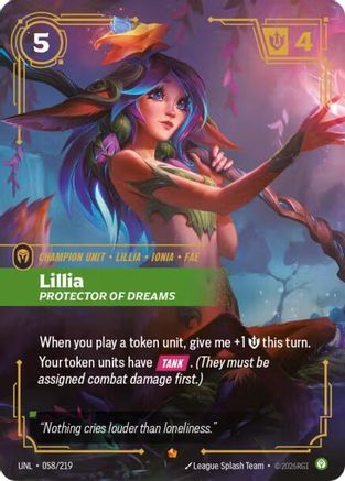 Unleashed (058/219): Lillia - Protector of Dreams - Foil