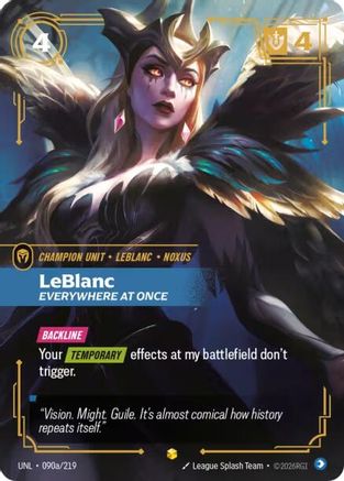 Unleashed (090a/219): LeBlanc - Everywhere At Once (Alternate Art) - Foil
