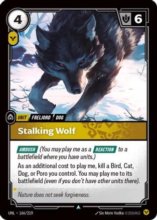 Unleashed (166/219): Stalking Wolf -