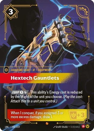 Unleashed (188/219): Hextech Gauntlets - Foil