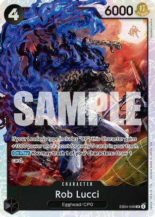 Adventure on Kamis Island  EB04-048 Rob Lucci (EB04-048)  - Foil - Super Rare