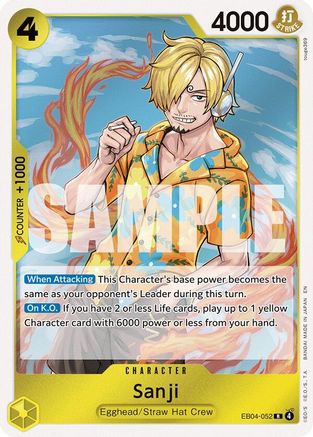 Adventure on Kamis Island  EB04-052 Sanji (EB04-052) (EB04-052)  - Foil - Rare