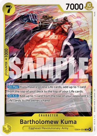Adventure on Kamis Island  EB04-054 Bartholomew Kuma (EB04-054) (EB04-054)  - Foil - Rare