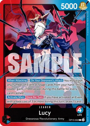 Adventure on Kamis Island  OP15-002 Lucy (OP15-002)  - Leader