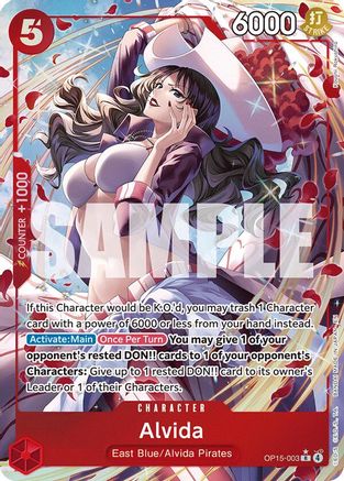 Adventure on Kamis Island  OP15-003 Alvida (Alternate Art) (OP15-003)  - Foil - Rare