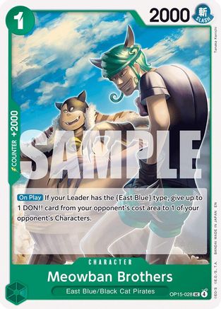 Adventure on Kamis Island  OP15-028 Meowban Brothers (OP15-028)  - Uncommon