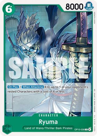 Adventure on Kamis Island  OP15-036 Ryuma (OP15-036)  - Common