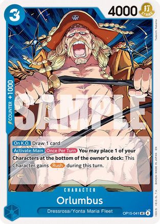 Adventure on Kamis Island  OP15-041 Orlumbus (OP15-041)  - Uncommon