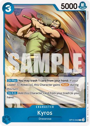 Adventure on Kamis Island  OP15-042 Kyros (OP15-042)  - Foil - Rare