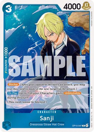 Adventure on Kamis Island  OP15-047 Sanji (OP15-047) (OP15-047)  - Foil - Rare