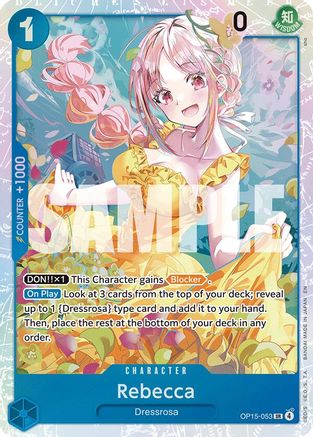 Adventure on Kamis Island  OP15-053 Rebecca (OP15-053) (OP15-053)  - Foil - Super Rare