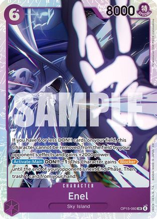 Adventure on Kamis Island  OP15-060 Enel (OP15-060) (OP15-060)  - Foil - Super Rare