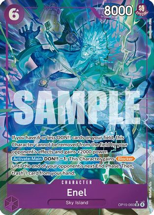 Adventure on Kamis Island  OP15-060 Enel (OP15-060) (Alternate Art) (OP15-060)  - Foil - Super Rare