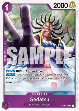 Adventure on Kamis Island  OP15-063 Gedatsu (OP15-063)  - Foil - Rare