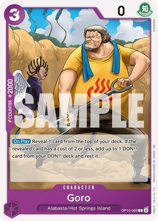 Adventure on Kamis Island  OP15-065 Goro (OP15-065)  - Common