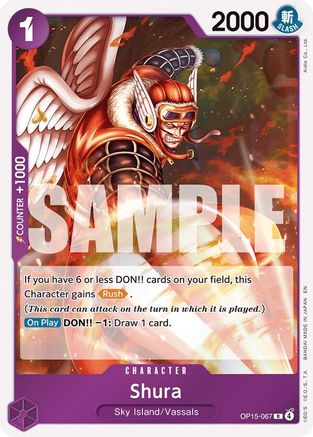 Adventure on Kamis Island  OP15-067 Shura (OP15-067)  - Foil - Rare