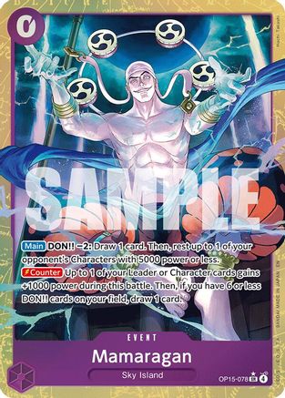 Adventure on Kamis Island  OP15-078 Mamaragan (Alternate Art) (OP15-078)  - Foil - Super Rare