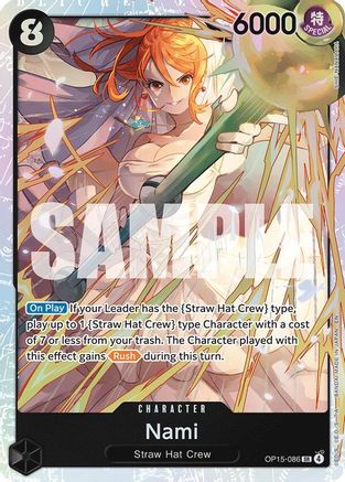 Adventure on Kamis Island  OP15-086 Nami (OP15-086) (OP15-086)  - Foil - Super Rare