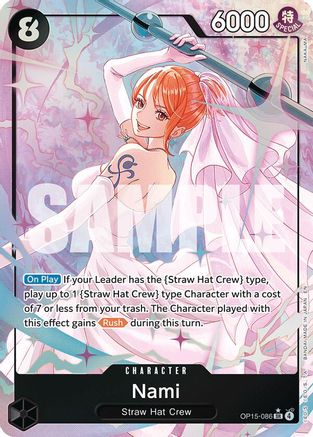 Adventure on Kamis Island  OP15-086 Nami (OP15-086) (Alternate Art) (OP15-086)  - Foil - Super Rare
