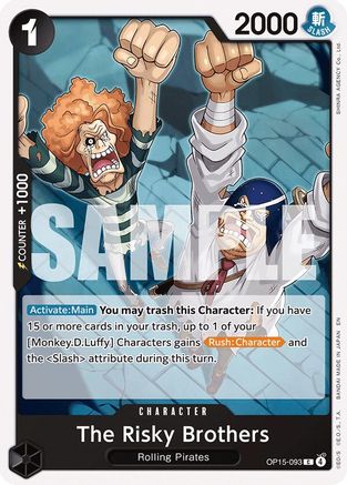 Adventure on Kamis Island  OP15-093 The Risky Brothers (OP15-093)  - Common