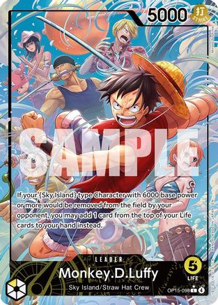 Adventure on Kamis Island  OP15-098 Monkey.D.Luffy (OP15-098) (Alternate Art) (OP15-098)  - Foil - Leader