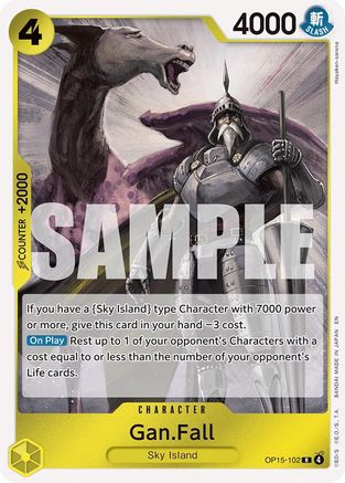 Adventure on Kamis Island  OP15-102 Gan.Fall (OP15-102)  - Foil - Rare