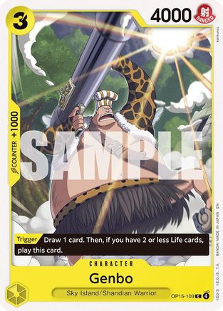 Adventure on Kamis Island  OP15-103 Genbo (OP15-103)  - Common