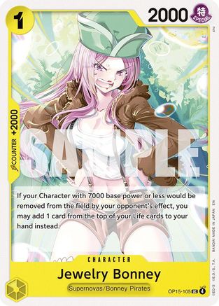 Adventure on Kamis Island  OP15-105 Jewelry Bonney (OP15-105) (OP15-105)  - Uncommon