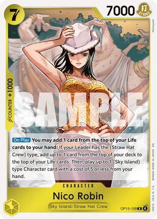 Adventure on Kamis Island  OP15-109 Nico Robin (OP15-109) (OP15-109)  - Foil - Rare