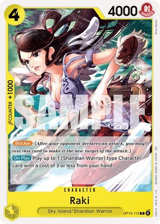 Adventure on Kamis Island  OP15-112 Raki (OP15-112)  - Common